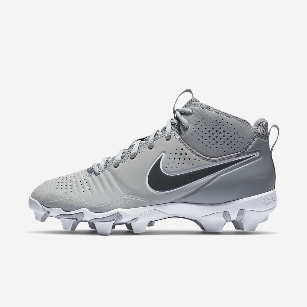 Crampon Baseball Nike Alpha Huarache 3 Keystone Grise 4596-013 Smoke Grey/Particle Grey/White/Iron Grey Homme | QOQ-20803254